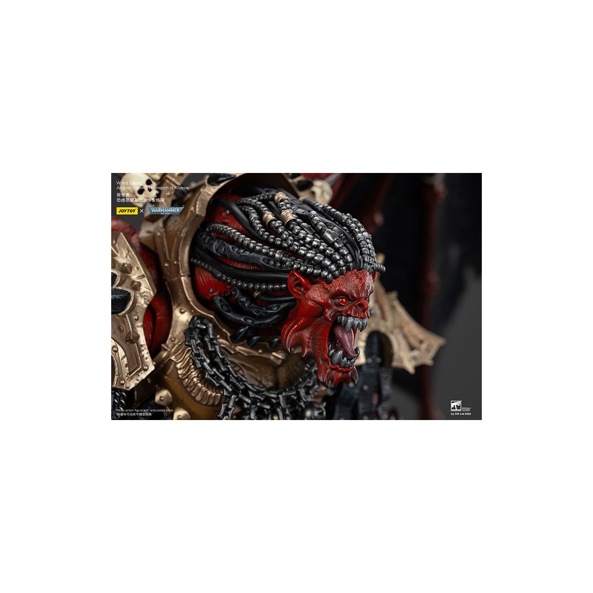Joytoy - Warhammer - Devoradores de Mundos - Angron Daemon Primarca de Khorne 1/18 - Warhammer 40000
