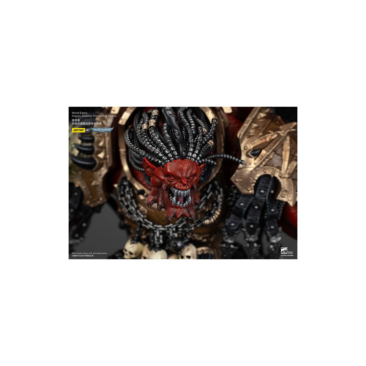 Joytoy - Warhammer - Devoradores de Mundos - Angron Daemon Primarca de Khorne 1/18 - Warhammer 40000