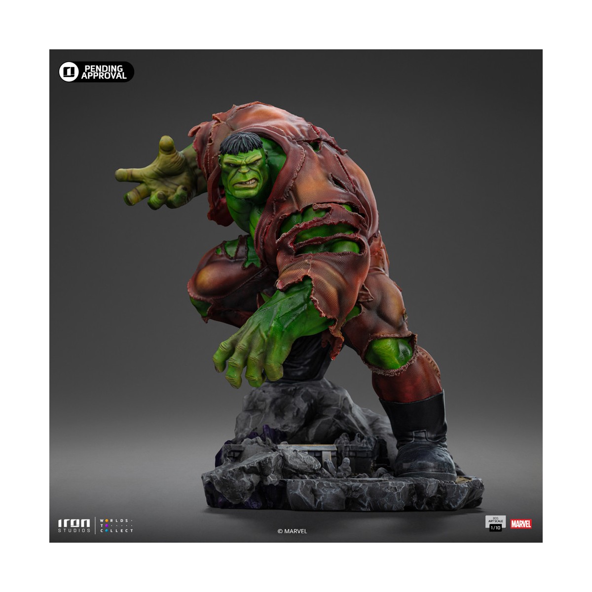 Iron Studios Marvel - Hulk 1/10 BDS Art Scale - Diorama Infinity Gauntlet