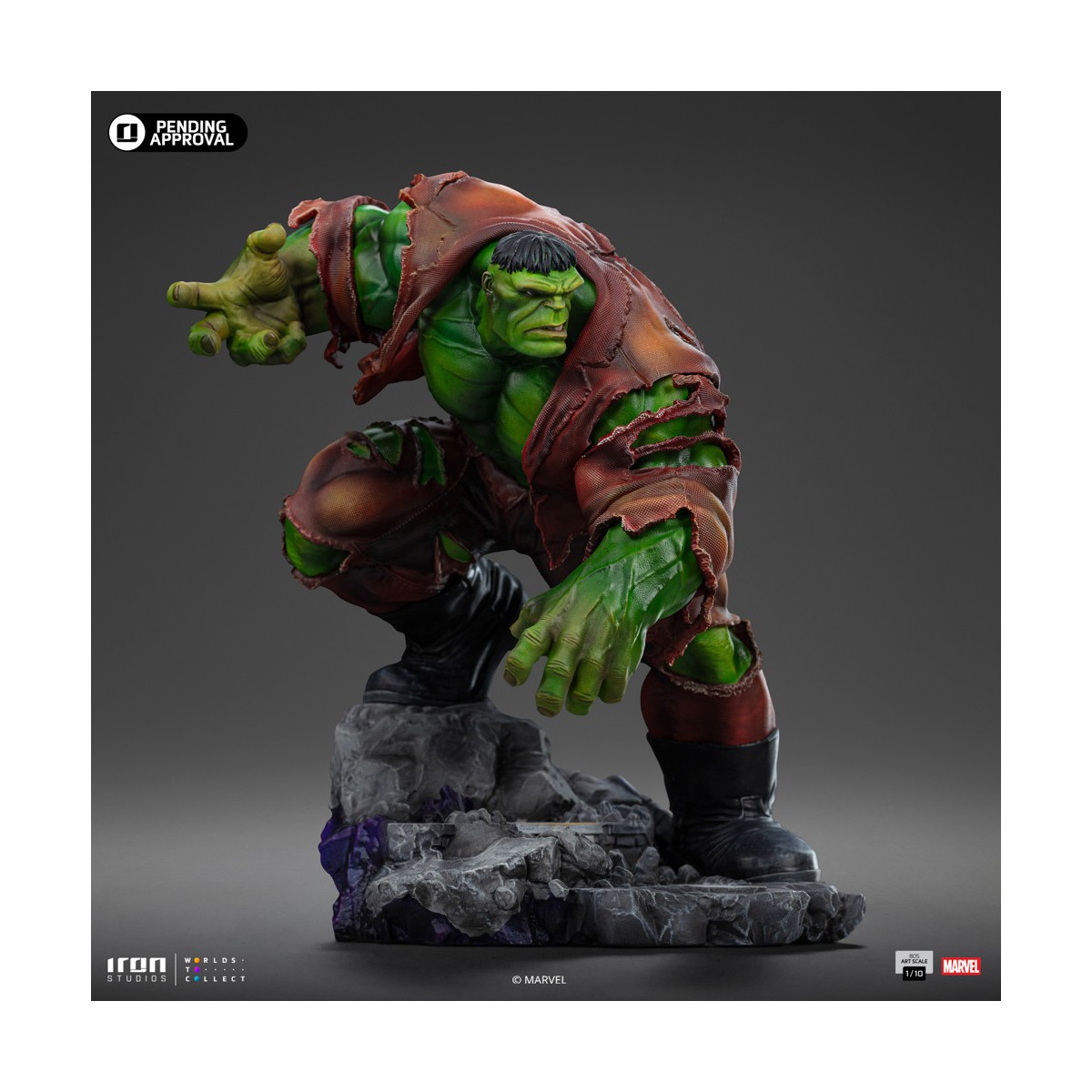 Iron Studios Marvel - Hulk 1/10 BDS Art Scale - Diorama Infinity Gauntlet