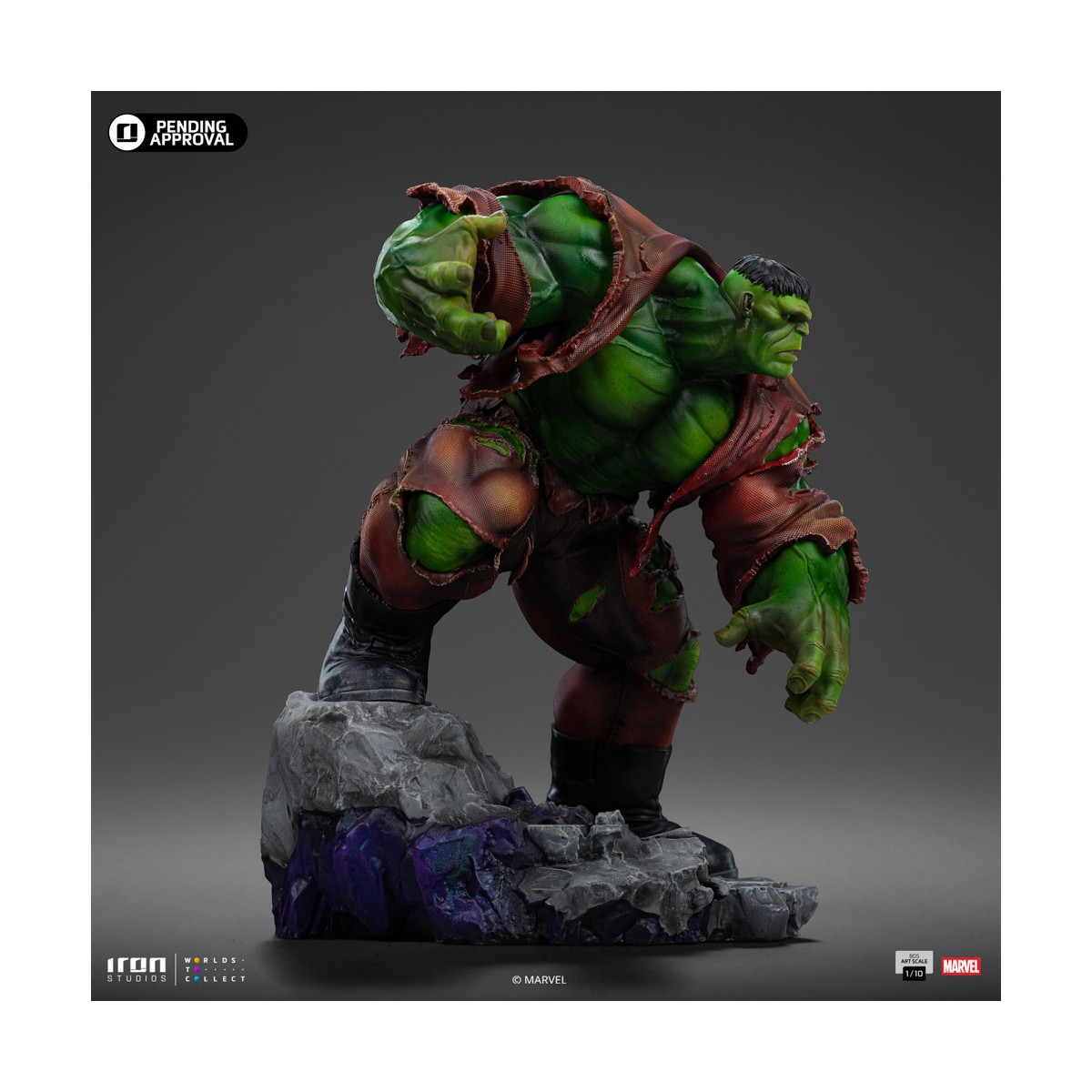 Iron Studios Marvel - Hulk 1/10 BDS Art Scale - Diorama Infinity Gauntlet