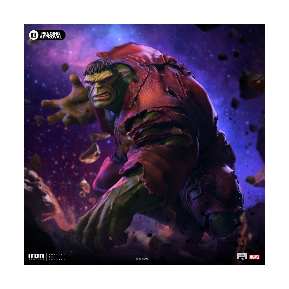 Iron Studios Marvel - Hulk 1/10 BDS Art Scale - Diorama Infinity Gauntlet