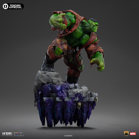 Iron Studios Marvel - Hulk 1/10 Deluxe Art Scale - Guantelete del Infinito Diorama