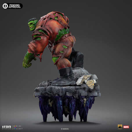 Iron Studios Marvel - Hulk 1/10 Deluxe Art Scale - Guantelete del Infinito Diorama