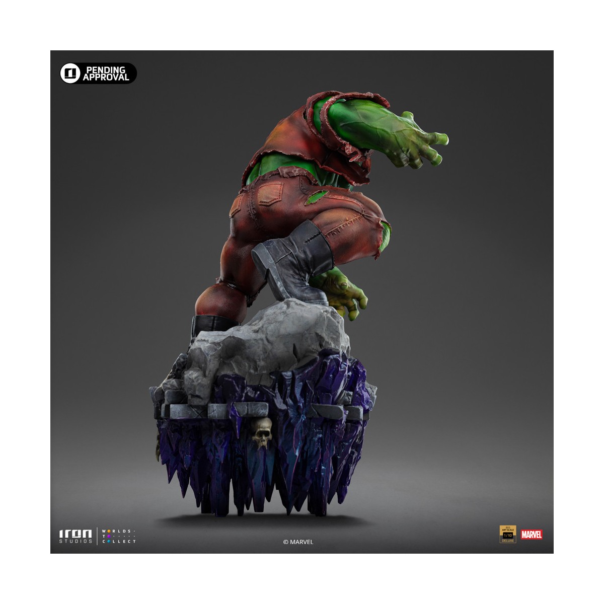Iron Studios Marvel - Hulk 1/10 Deluxe Art Scale - Guantelete del Infinito Diorama