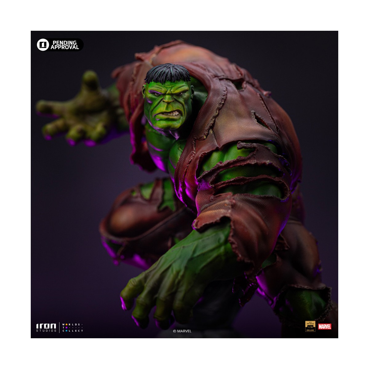 Iron Studios Marvel - Hulk 1/10 Deluxe Art Scale - Guantelete del Infinito Diorama