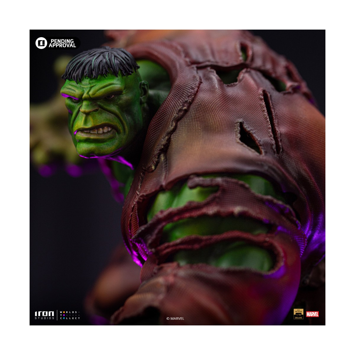 Iron Studios Marvel - Hulk 1/10 Deluxe Art Scale - Guantelete del Infinito Diorama
