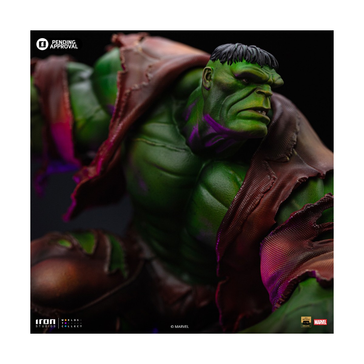 Iron Studios Marvel - Hulk 1/10 Deluxe Art Scale - Guantelete del Infinito Diorama
