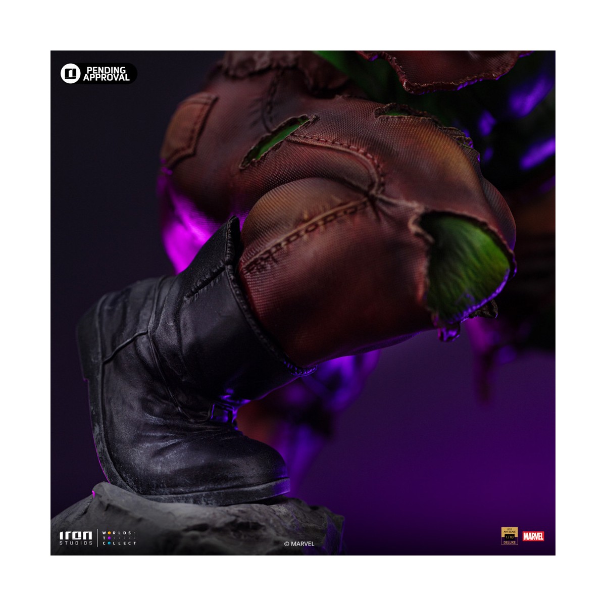 Iron Studios Marvel - Hulk 1/10 Deluxe Art Scale - Guantelete del Infinito Diorama