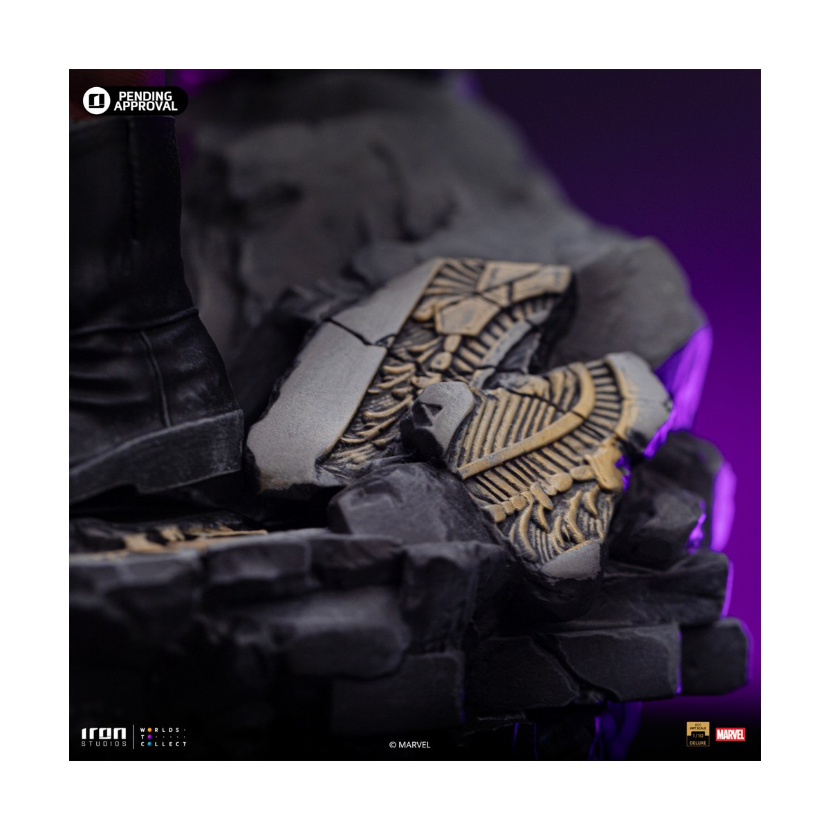 Iron Studios Marvel - Hulk 1/10 Deluxe Art Scale - Guantelete del Infinito Diorama