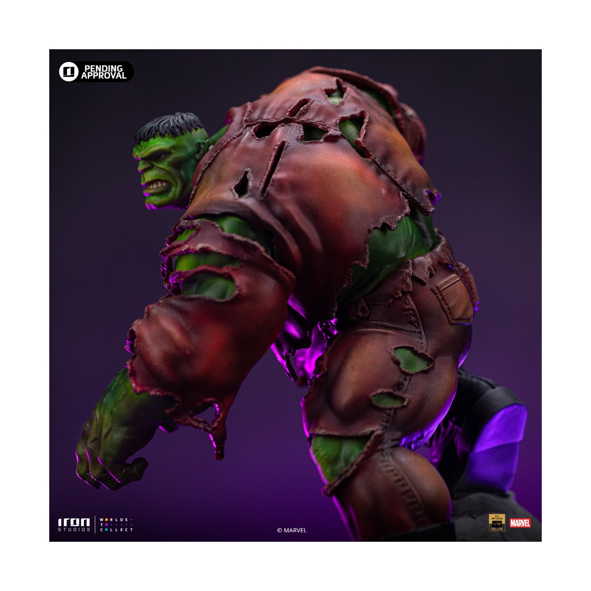 Iron Studios Marvel - Hulk 1/10 Deluxe Art Scale - Guantelete del Infinito Diorama