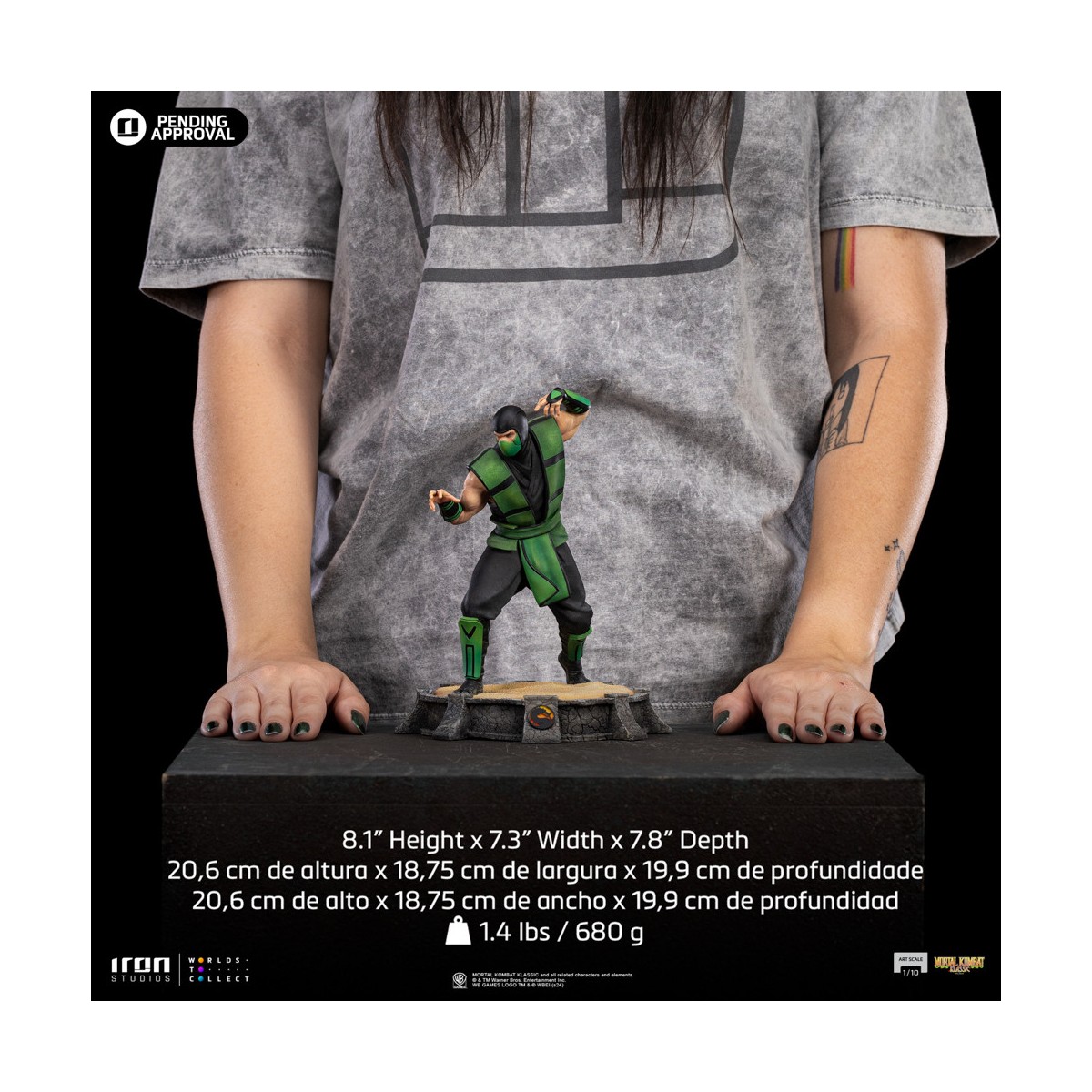 Iron Studios - Mortal Kombat - Reptil BDS Art Escala 1/10