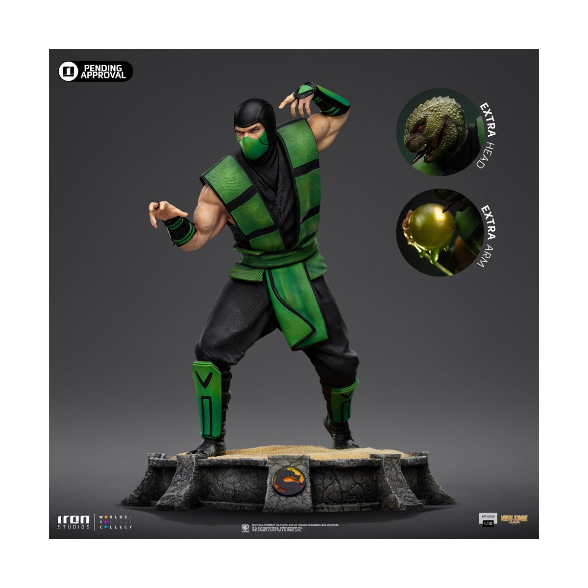 Iron Studios - Mortal Kombat - Reptil BDS Art Escala 1/10