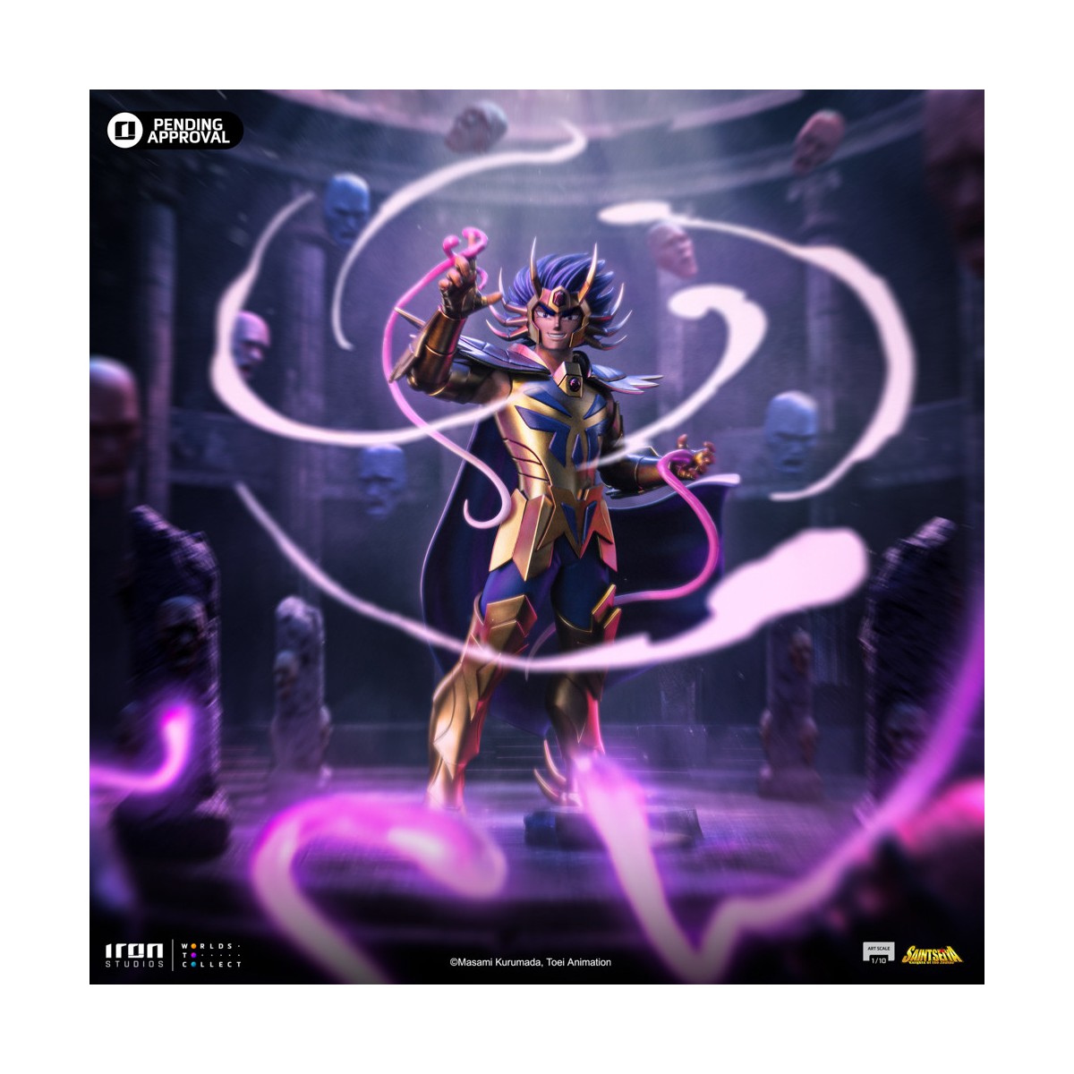 Iron Studios - Saint Seiya - Cancer Deathmask BDS Art Scale 1/10 - Caballeros del Zodiaco