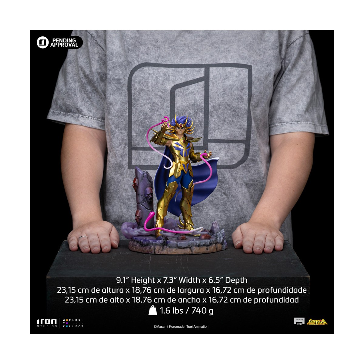 Iron Studios - Saint Seiya - Cancer Deathmask BDS Art Scale 1/10 - Caballeros del Zodiaco