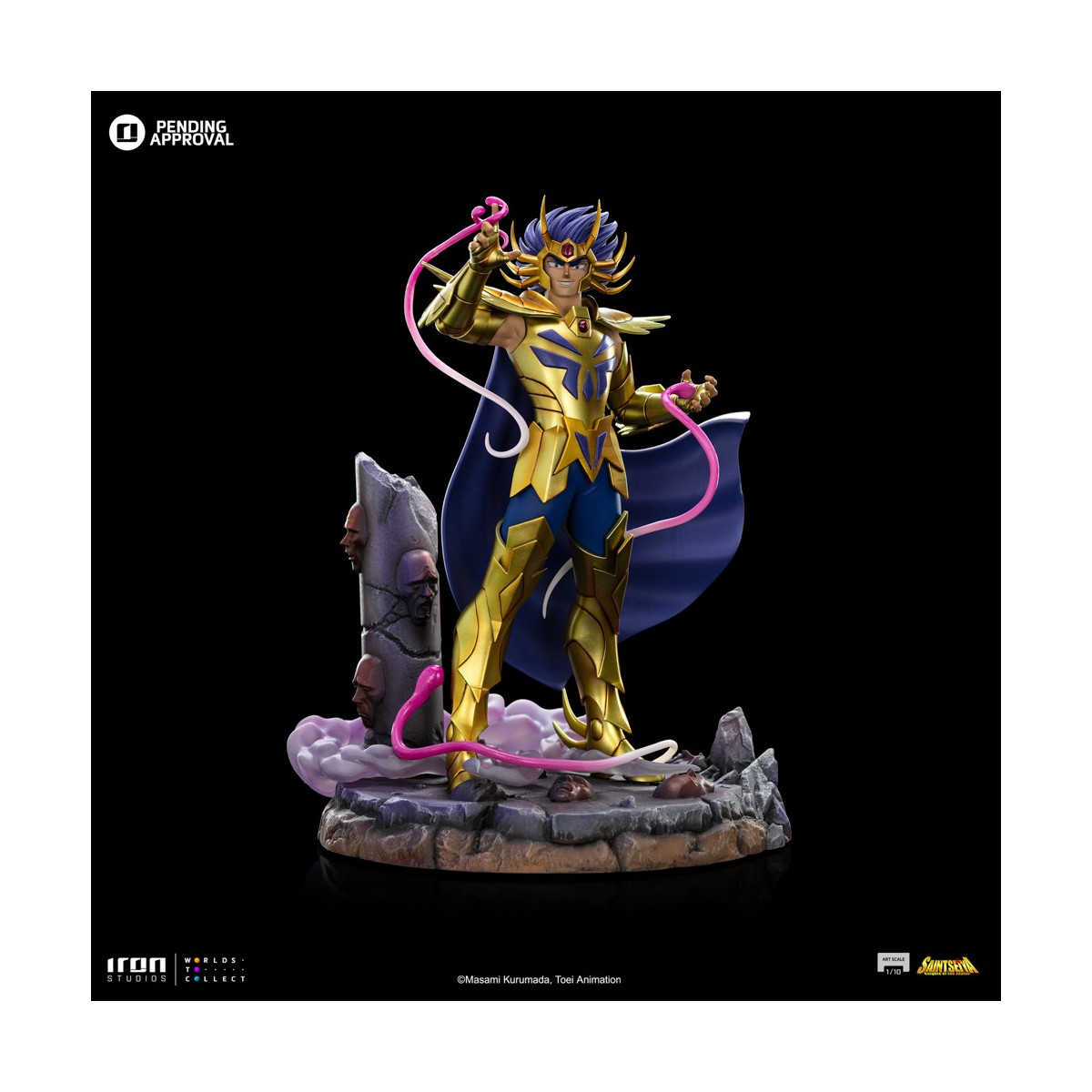 Iron Studios - Saint Seiya - Cancer Deathmask BDS Art Scale 1/10 - Caballeros del Zodiaco