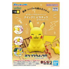 Bandai - Pokepla Quick 16 - PIKACHU SITTING Model Kit Pokemon