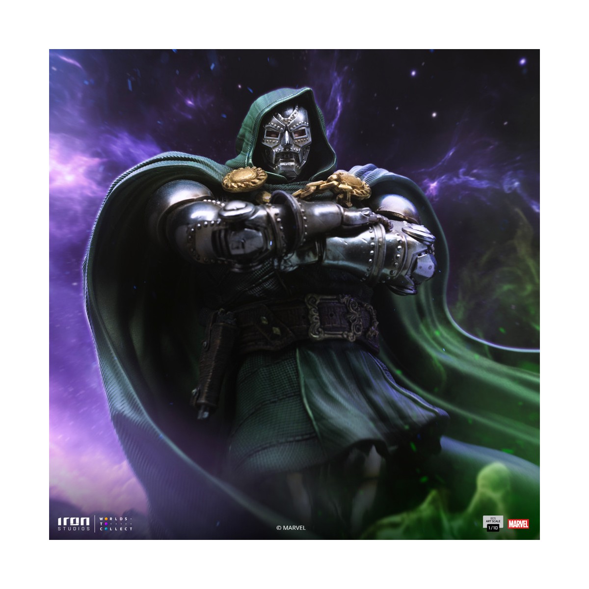 Iron Studios Marvel - DR. Doom 1/10 BDS Art Scale - Guantelete del Infinito Diorama