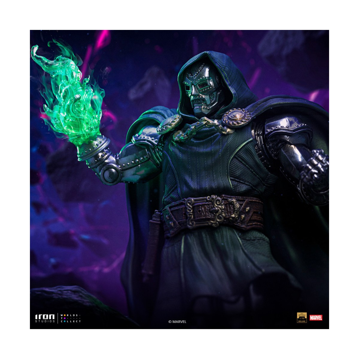Iron Studios Marvel - DR. Doom 1/10 Deluxe Art Scale - Guantelete del Infinito Diorama