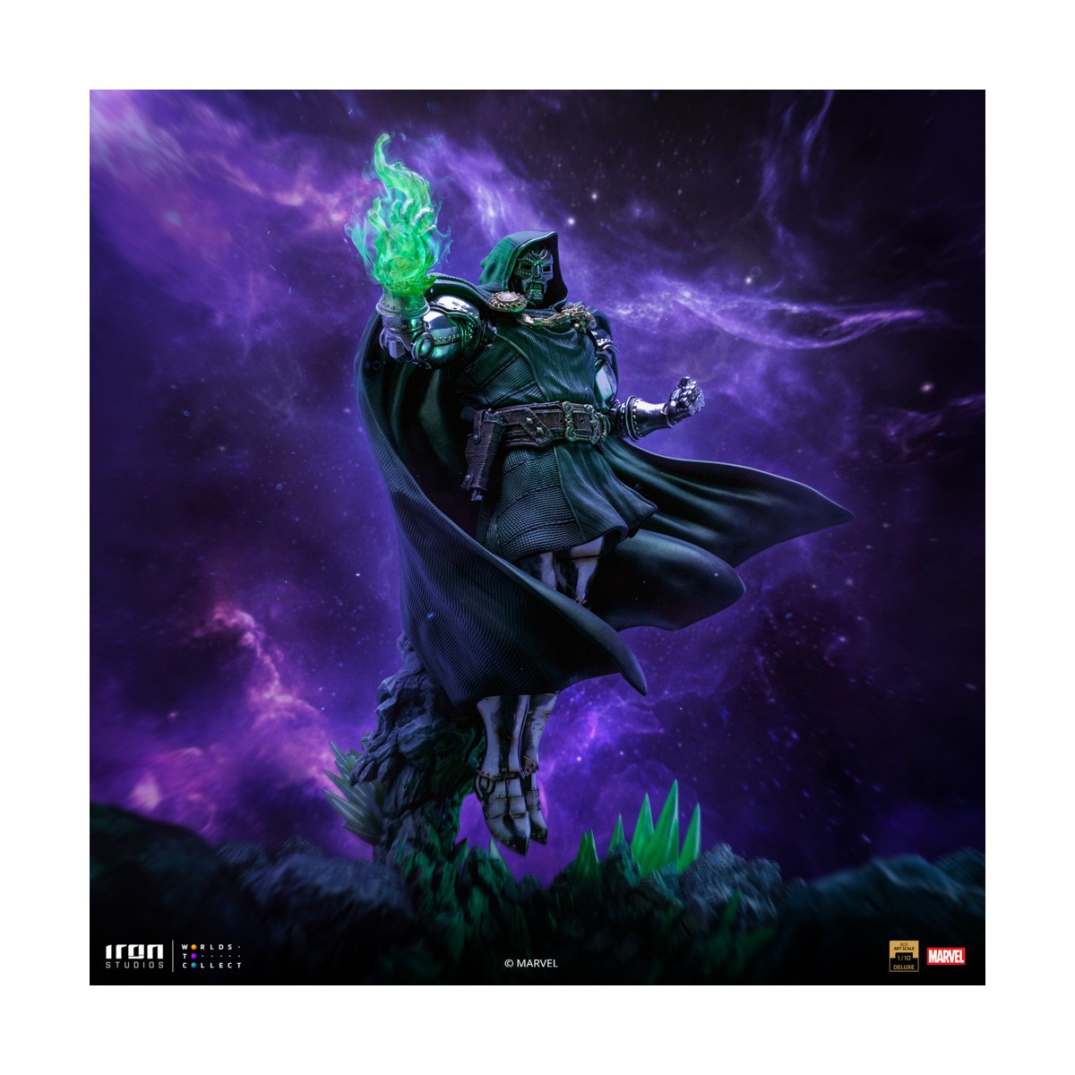 Iron Studios Marvel - DR. Doom 1/10 Deluxe Art Scale - Guantelete del Infinito Diorama