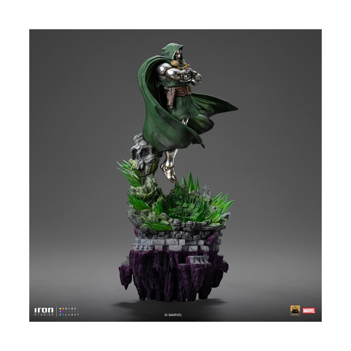 Iron Studios Marvel - DR. Doom 1/10 Deluxe Art Scale - Guantelete del Infinito Diorama