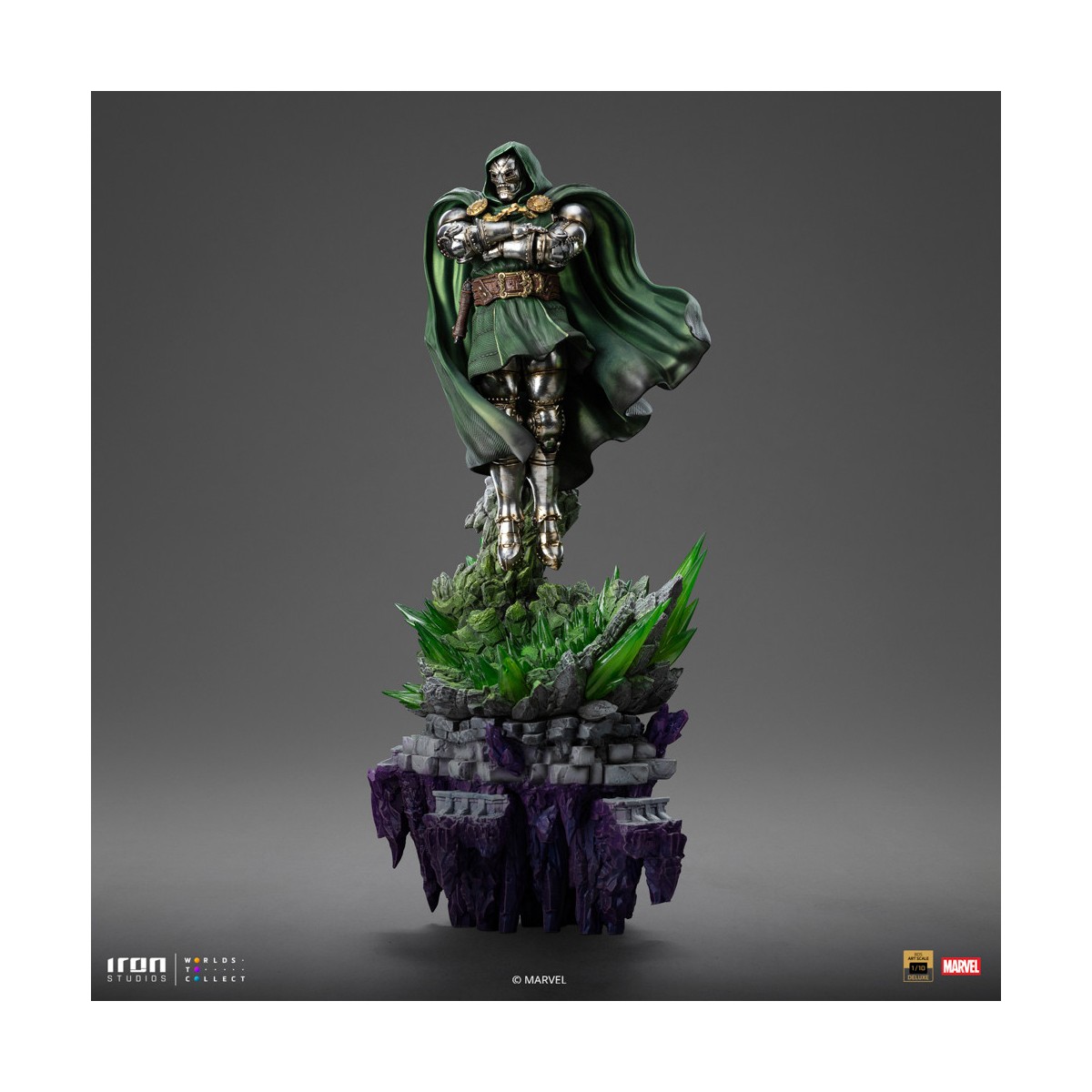 Iron Studios Marvel - DR. Doom 1/10 Deluxe Art Scale - Guantelete del Infinito Diorama