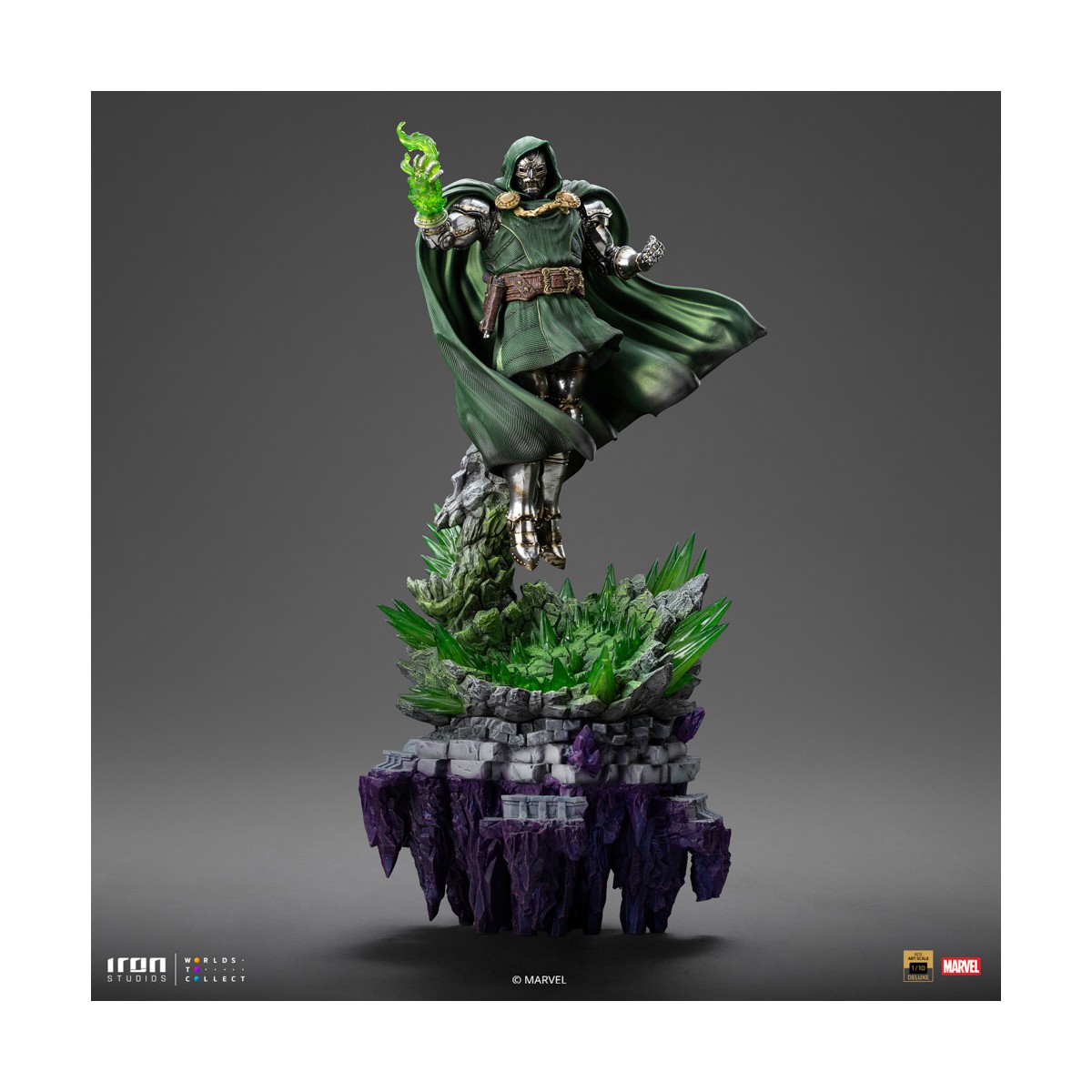 Iron Studios Marvel - DR. Doom 1/10 Deluxe Art Scale - Guantelete del Infinito Diorama