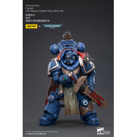 JoyToy - Ultramarines - Capitán de los Ultramarines con rifle de cerrojo pesado hecho a mano - Warhammer 40000