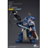 JoyToy - Ultramarines - Capitán de los Ultramarines con rifle de cerrojo pesado hecho a mano - Warhammer 40000
