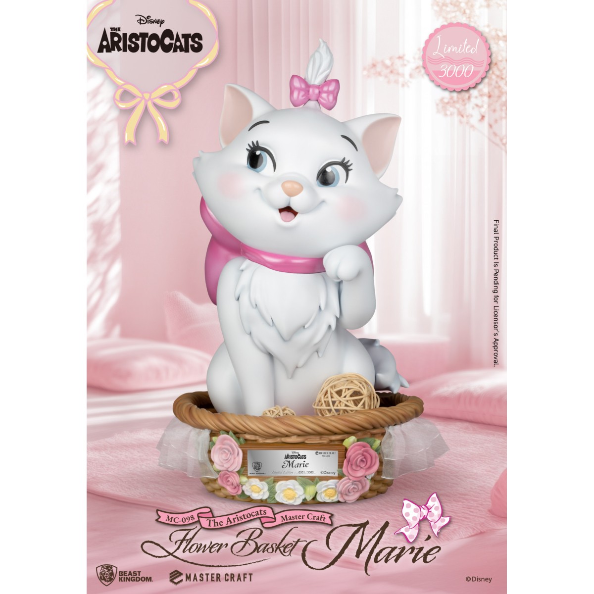 Beast Kingdom Disney - Master Craft - Cesta Flor Marie - Les Aristochats