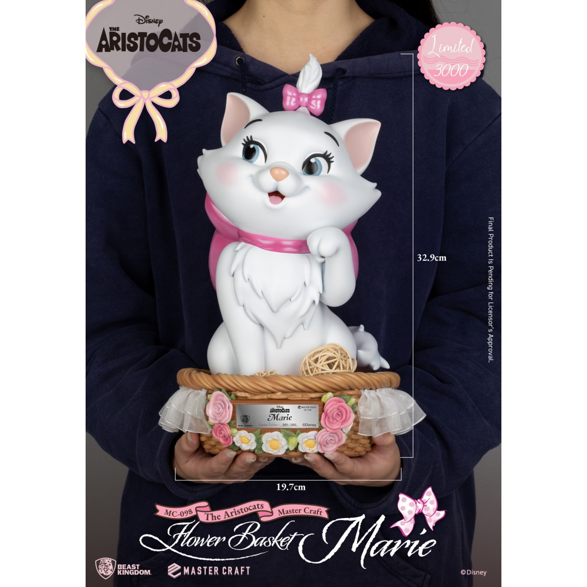 Beast Kingdom Disney - Master Craft - Cesta Flor Marie - Les Aristochats