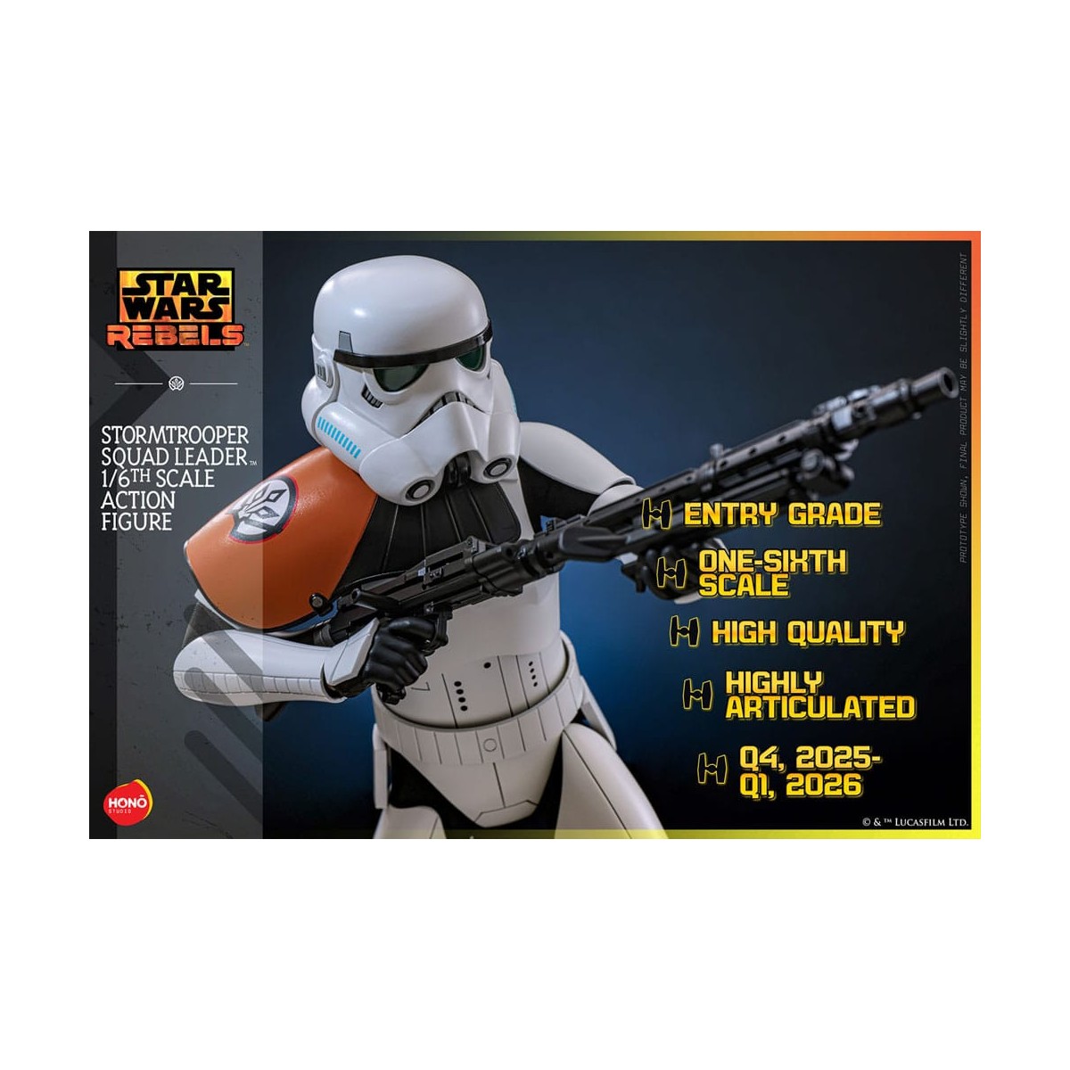 Hot Toys/Hono Studio - Star Wars: Rebels - Líder de escuadrón Stormtrooper 1/6