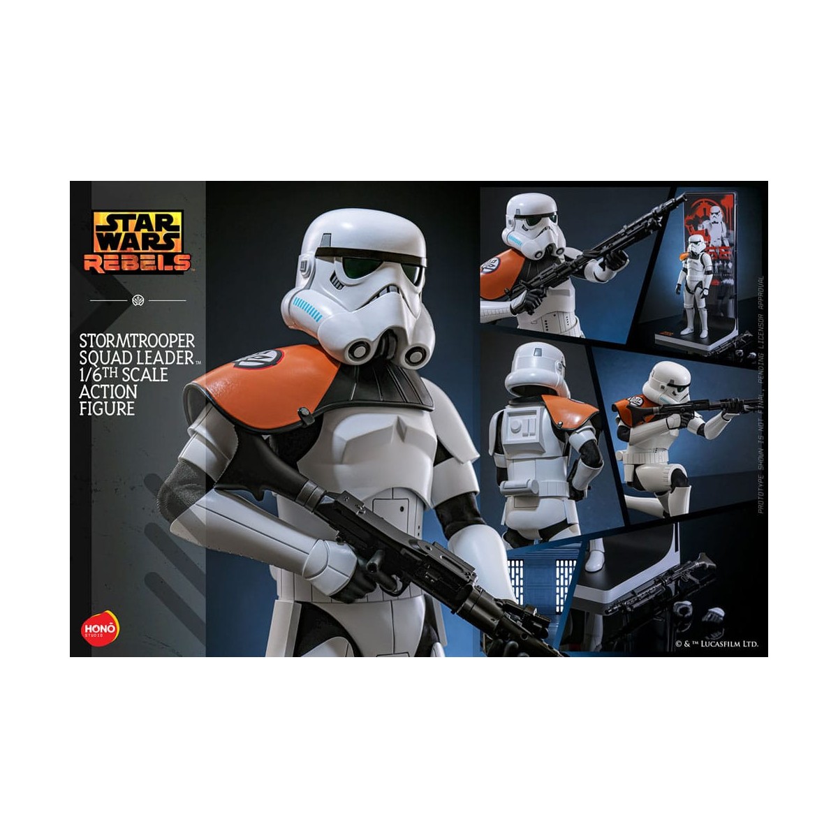 Hot Toys/Hono Studio - Star Wars: Rebels - Líder de escuadrón Stormtrooper 1/6