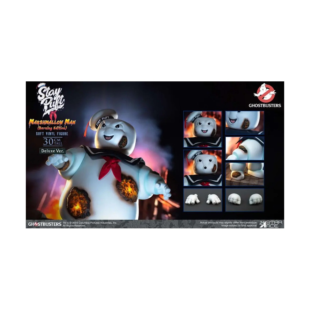 Star Ace - Stay Puft Marshmallow Man Burning Deluxe Edition - Cazafantasmas