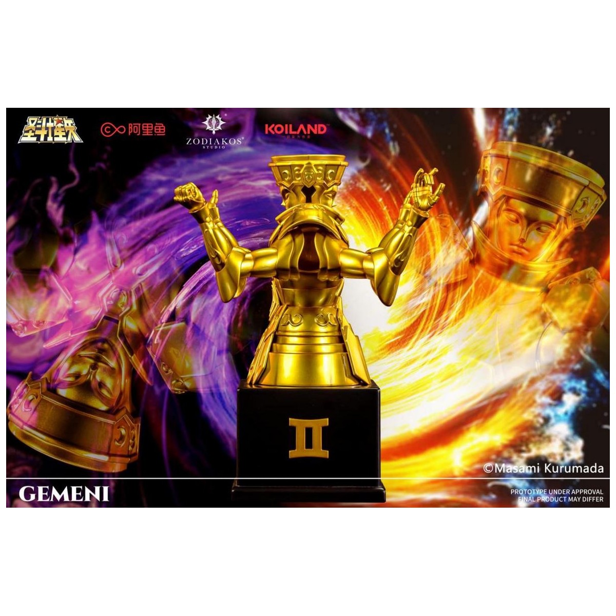 Zodiakos Studio - Tela de Géminis - Tótem de los Géminis 1/6 - Saint Seiya - Estatua de los Caballeros del Zodiaco