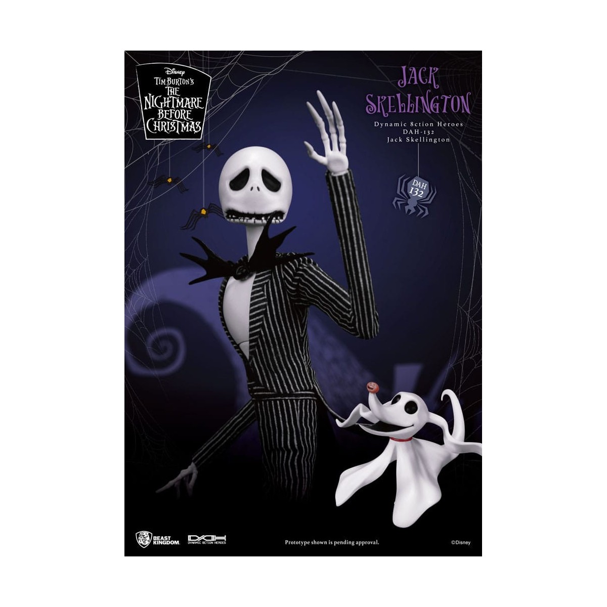 Beast Kingdom - Jack Skellington - La extraña Navidad del Sr. Jack Héroes de Acción Dinámica 1/9
