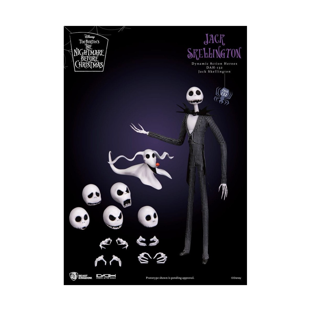 Beast Kingdom - Jack Skellington - La extraña Navidad del Sr. Jack Héroes de Acción Dinámica 1/9