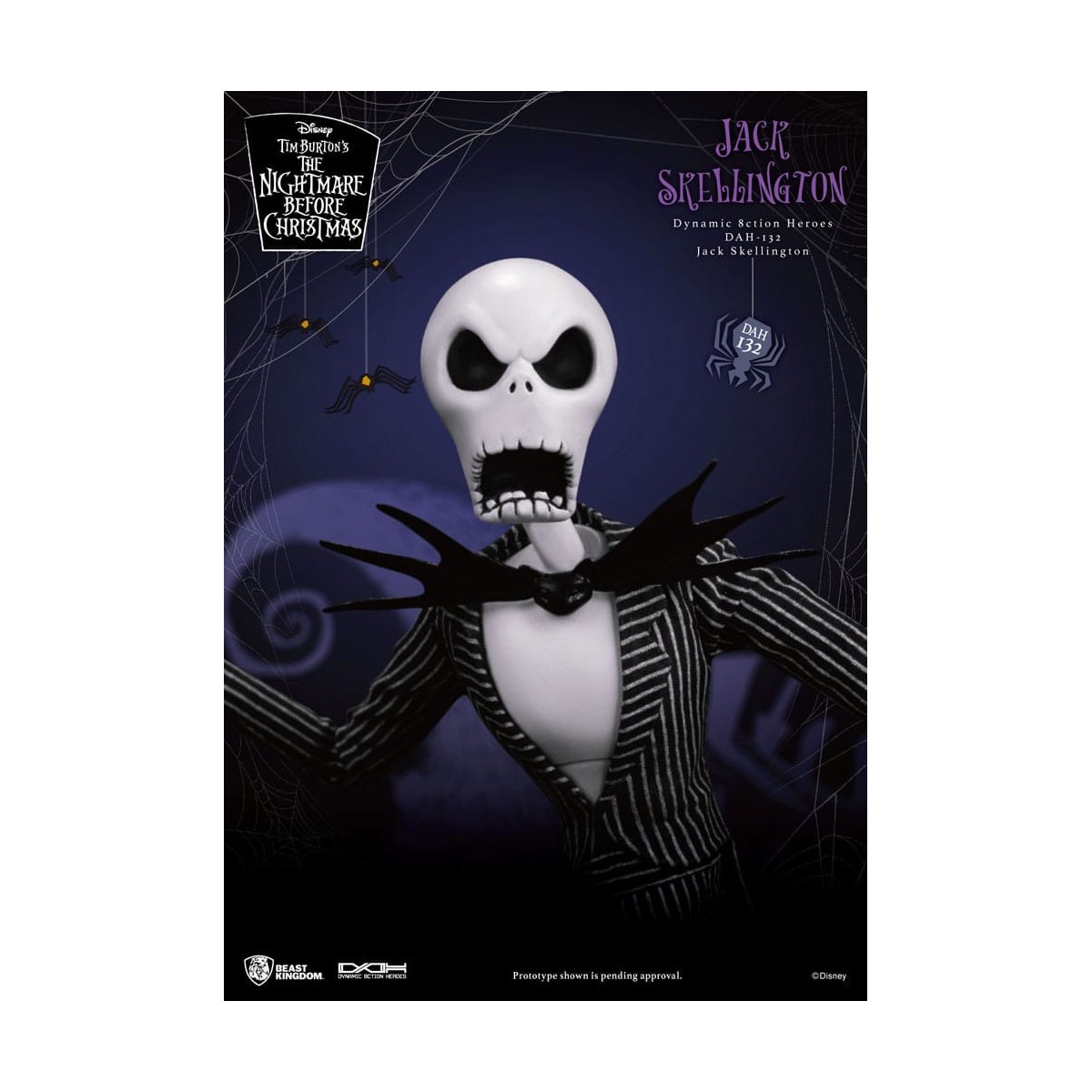 Beast Kingdom - Jack Skellington - La extraña Navidad del Sr. Jack Héroes de Acción Dinámica 1/9