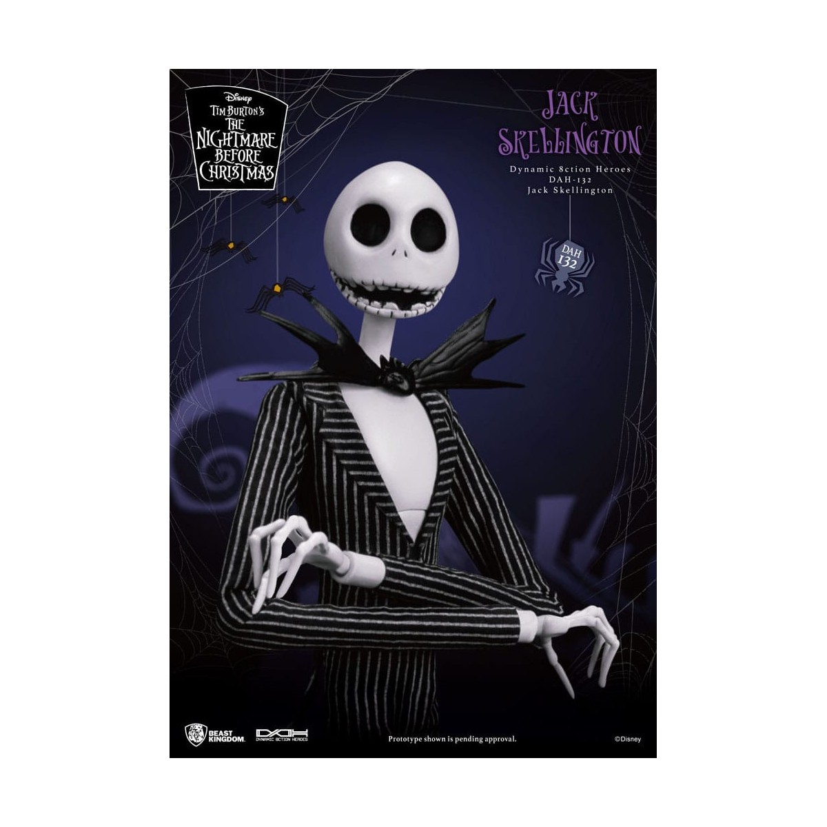 Beast Kingdom - Jack Skellington - La extraña Navidad del Sr. Jack Héroes de Acción Dinámica 1/9