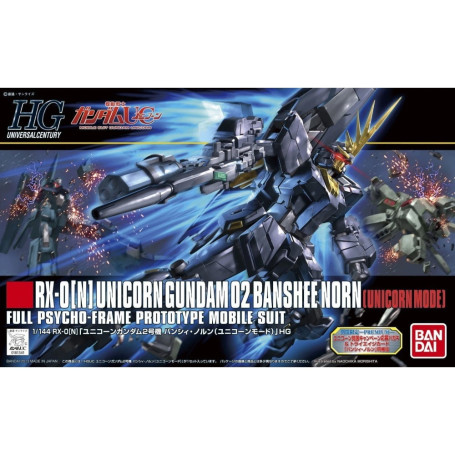 Bandai - Gunpla - 1/144 HG- RX-0[N] UNICORN GUNDAM 02 BANSHEE NORN (MODO UNICORN) - Mobile Suit Gundam Unicorn