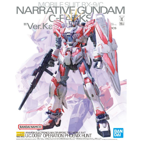 Bandai - Gunpla - 1/100 MG - RX-9/C NARRATIVE GUNDAM C-PACKS VER. KA - Operación Caza del Fénix