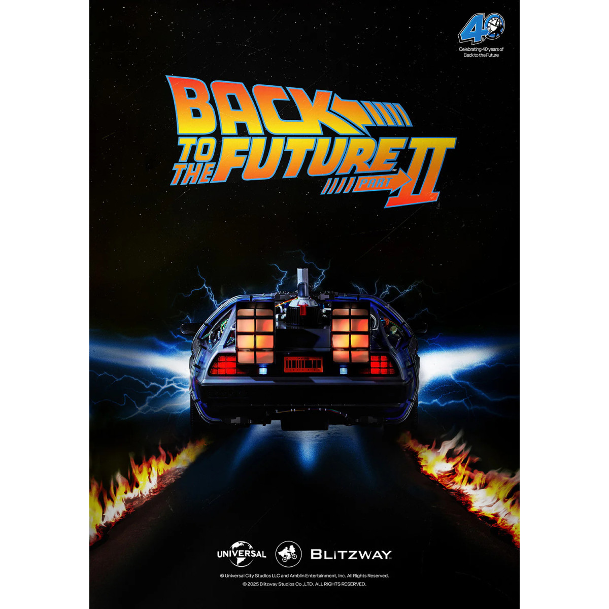 Blitzway - Regreso al Futuro 2 Máquina del Tiempo Premium UMS 1/6 - Delorean