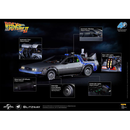 Blitzway - Regreso al Futuro 2 Máquina del Tiempo Premium UMS 1/6 - Delorean