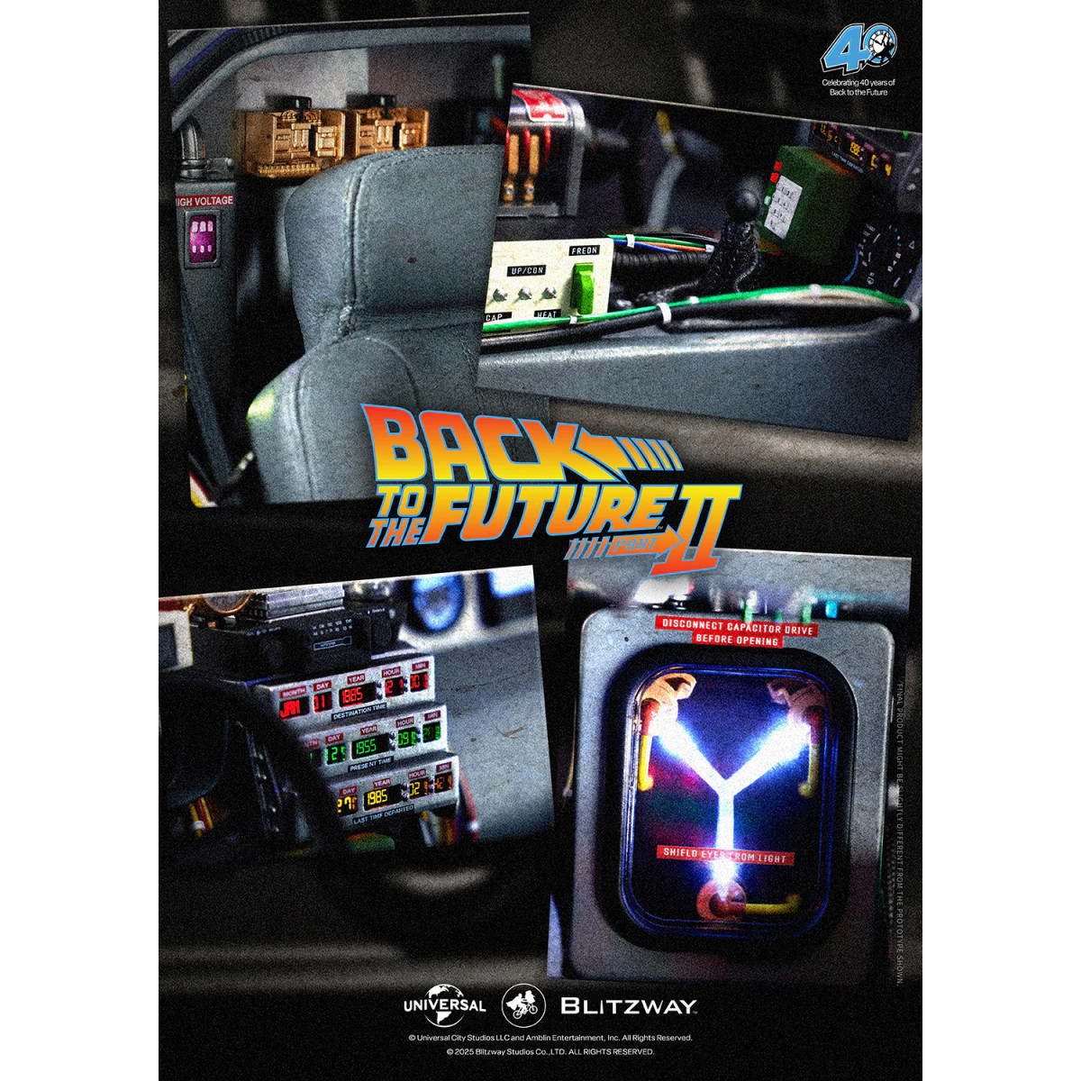 Blitzway - Regreso al Futuro 2 Máquina del Tiempo Premium UMS 1/6 - Delorean