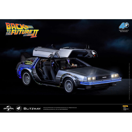 Blitzway - Regreso al Futuro 2 Máquina del Tiempo Premium UMS 1/6 - Delorean