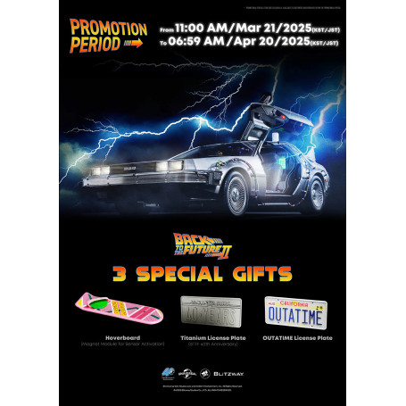 Blitzway - Regreso al Futuro 2 Máquina del Tiempo Premium UMS 1/6 - Delorean