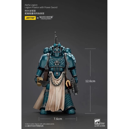 Joytoy - Warhammer - Legión Alfa - Pretor con Espada de Poder - La Herejía de Horus