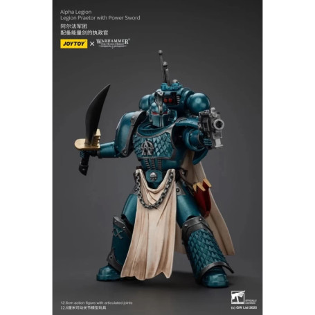 Joytoy - Warhammer - Legión Alfa - Pretor con Espada de Poder - La Herejía de Horus