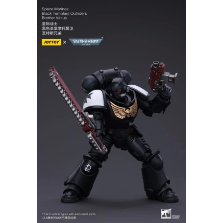 JoyToy Marines Espaciales - Templarios Negros - Outriders Hermano Valtus 1/18 - Warhammer 40K
