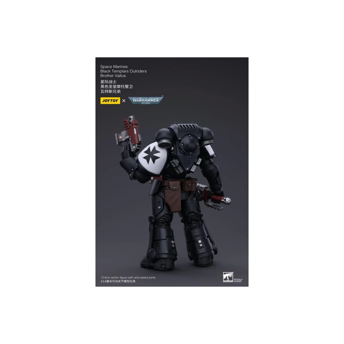 JoyToy Marines Espaciales - Templarios Negros - Outriders Hermano Valtus 1/18 - Warhammer 40K